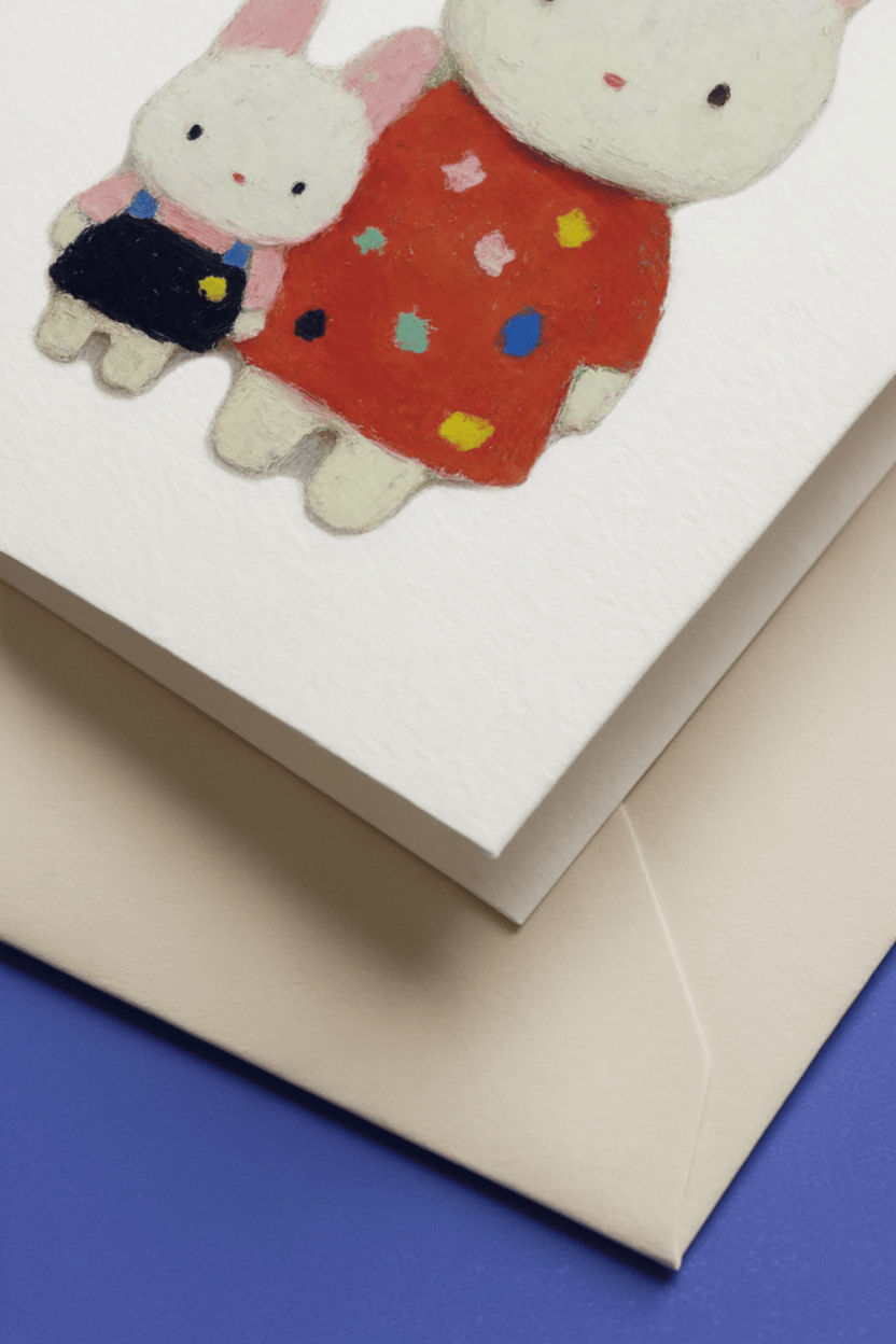 bunnies mom and daughter mockup 3