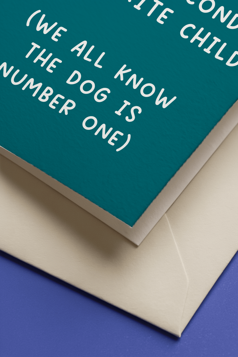 Second Favourite Child Card mockup 3