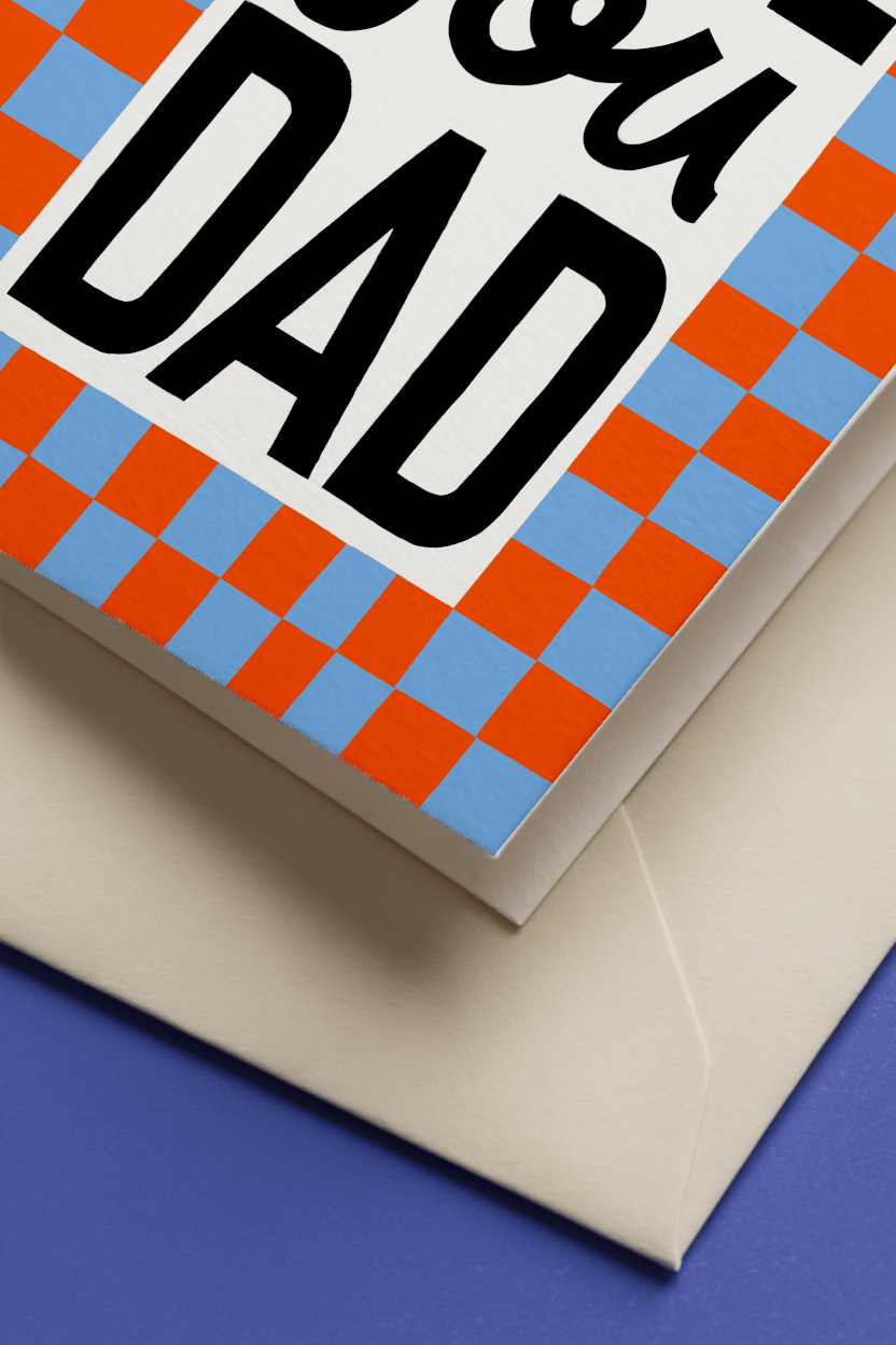 Checkerboard Love You Dad mockup 3
