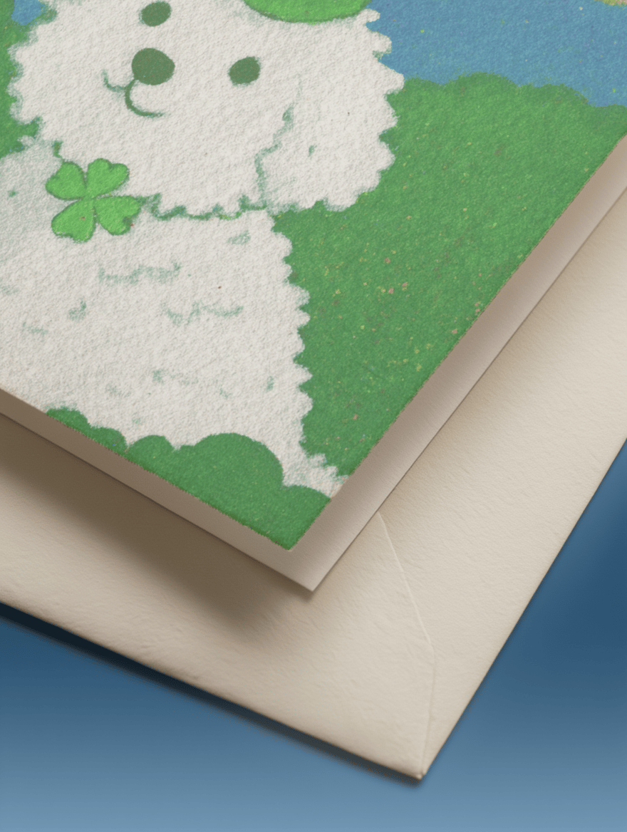 Lucky Day Wishes Card mockup 3