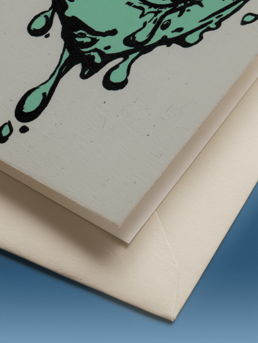 Melting Heart Art Card mockup 3