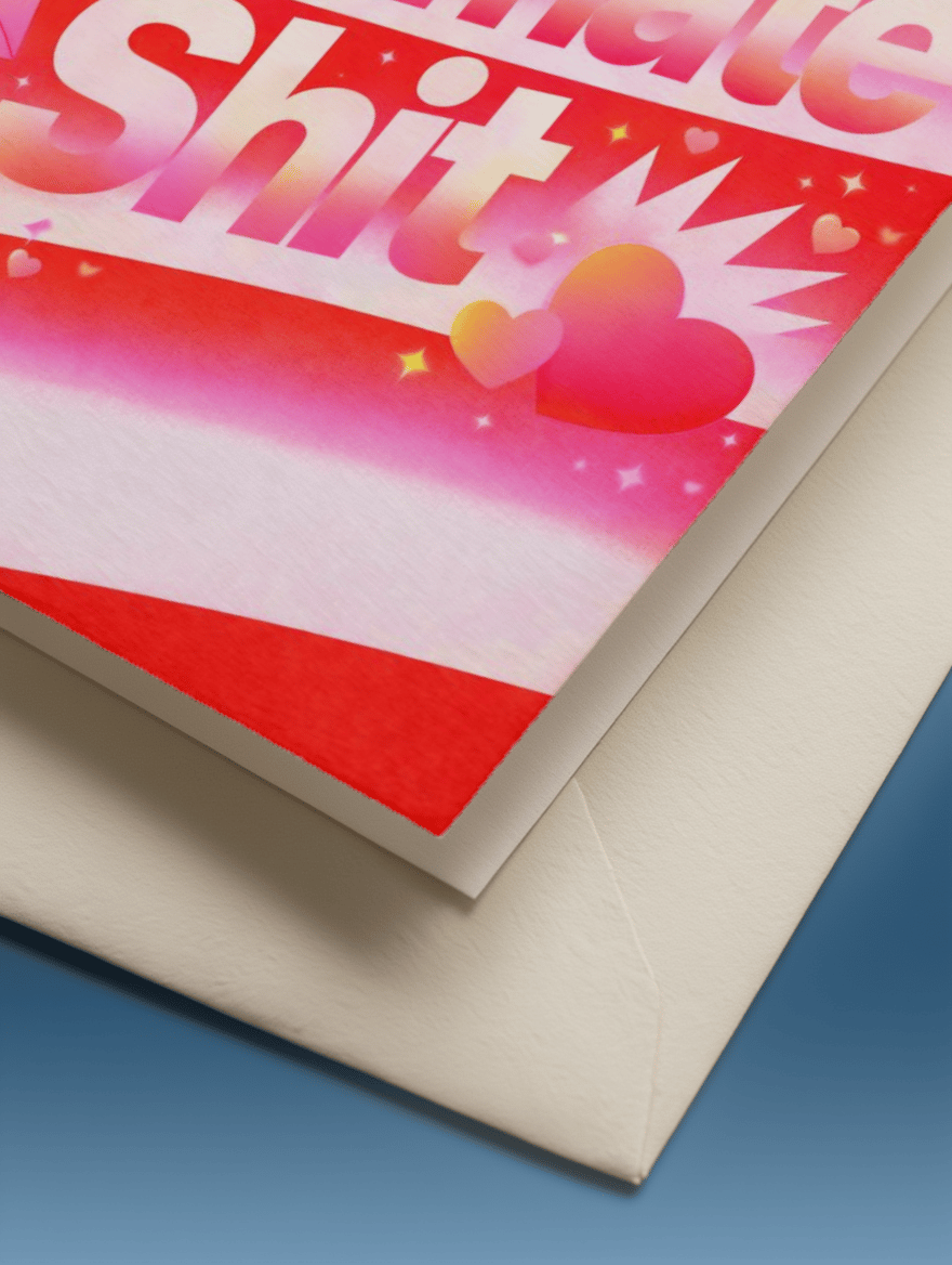 Platonic Soulmate Fun Card mockup 3