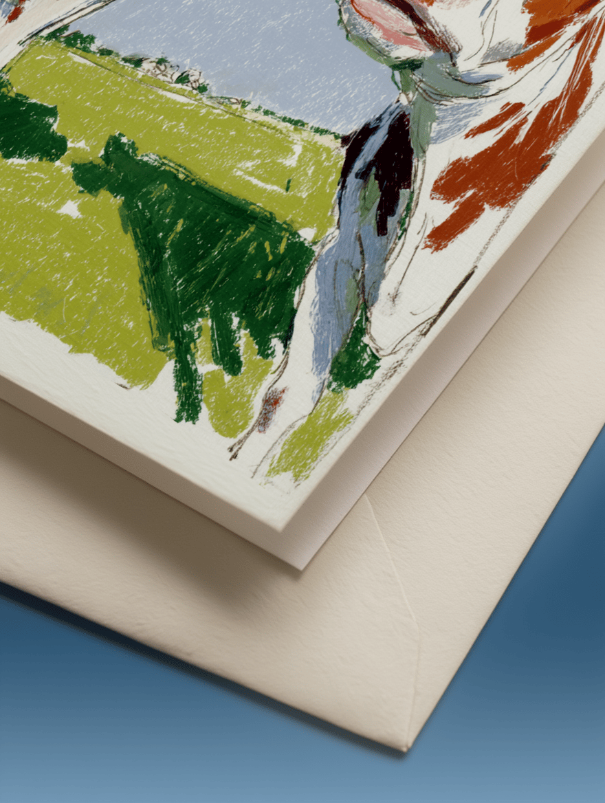 Charming Cow Companions Card mockup 3