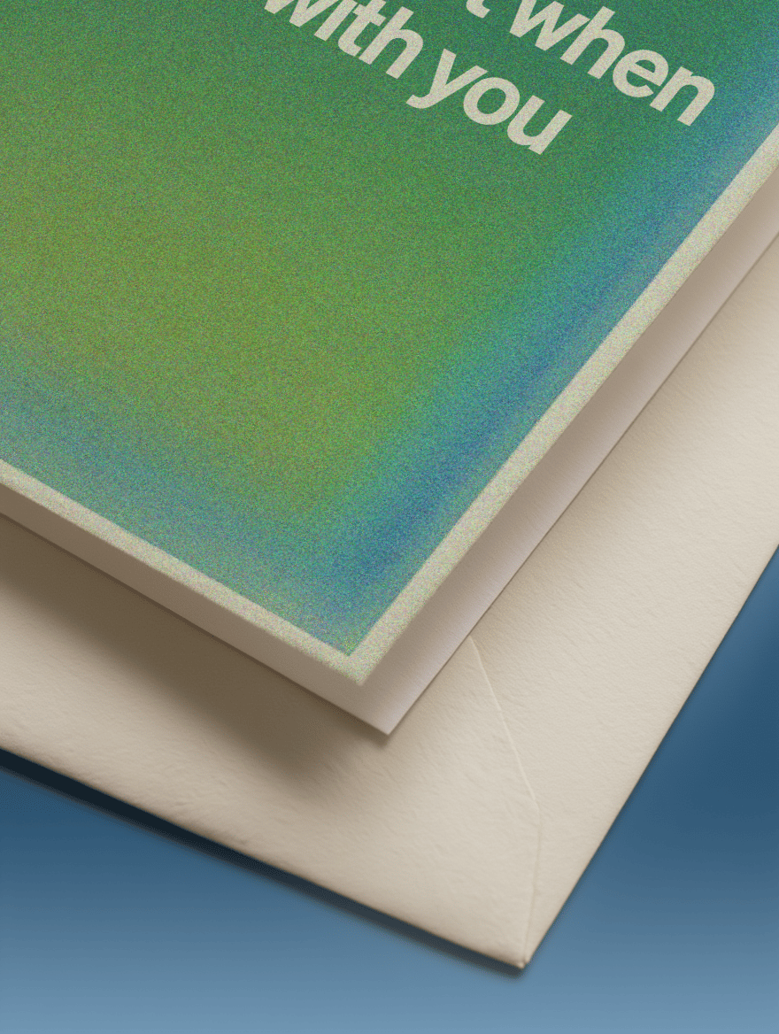 Safest With You Greeting Card mockup 3