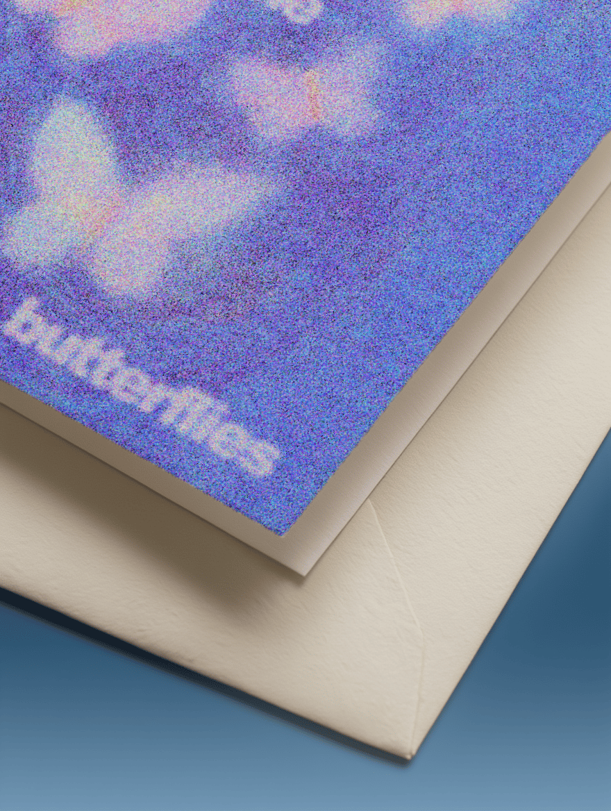 You Give Me Butterflies Card mockup 3