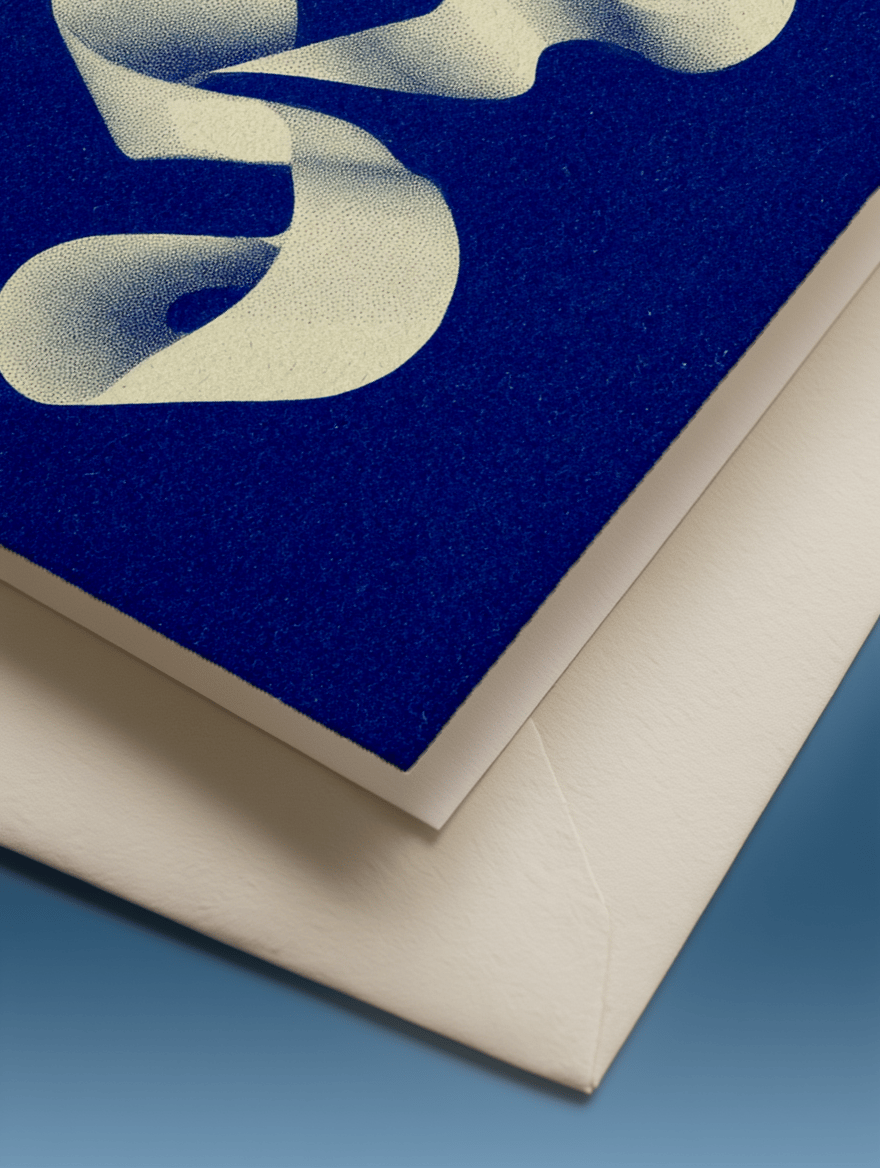 Ethereal Ribbon Heart Card mockup 3