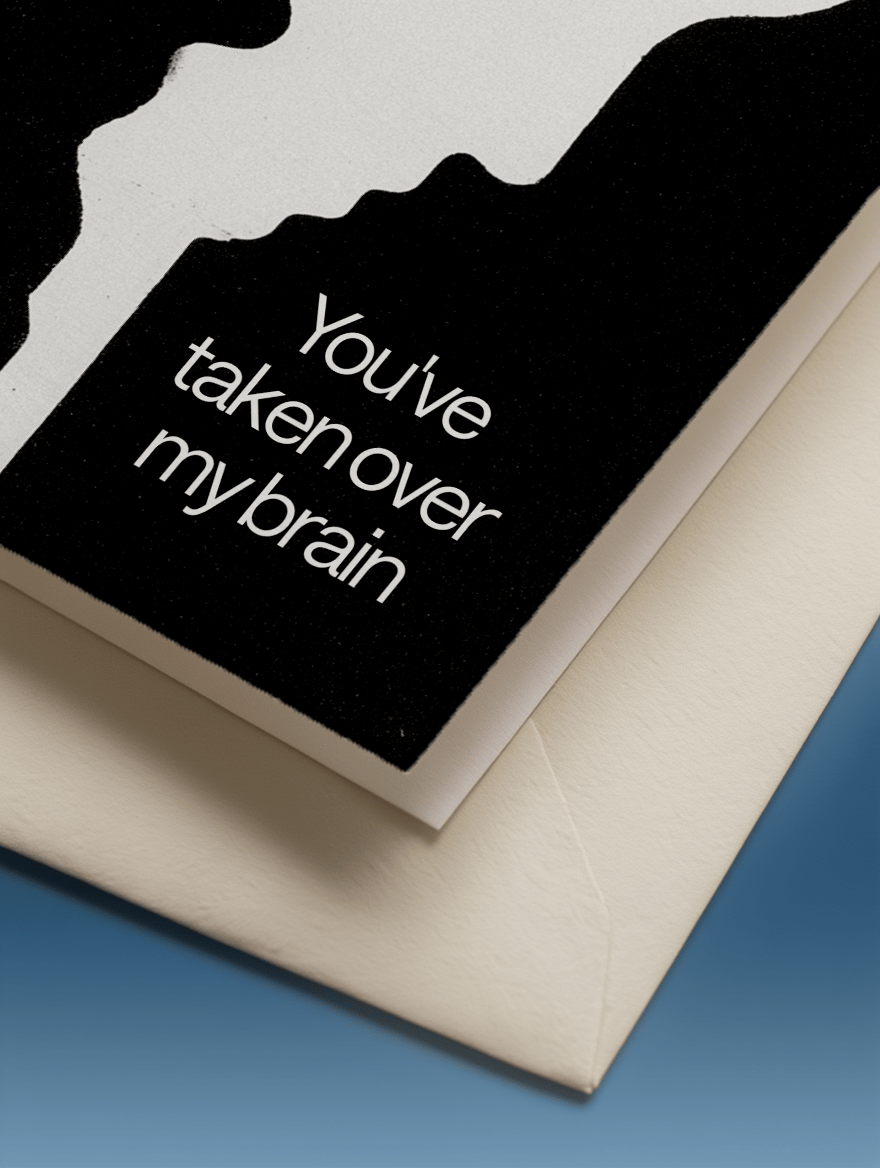 Taken Over My Mind Card mockup 3