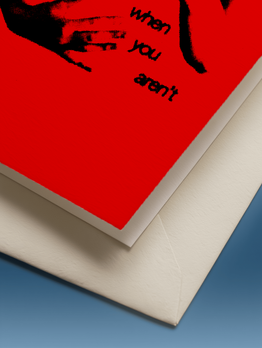 Love Across Distance Card mockup 3