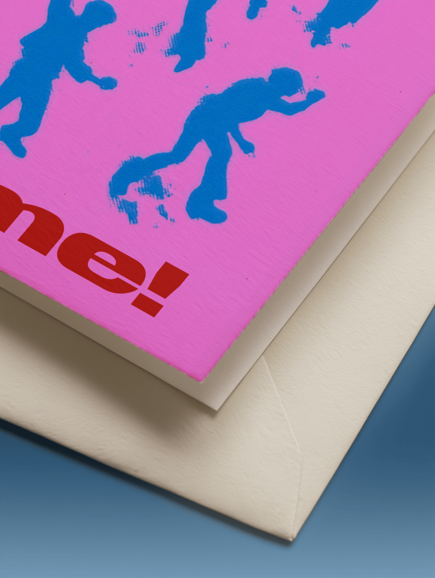 Festive Dance Party Card mockup 3