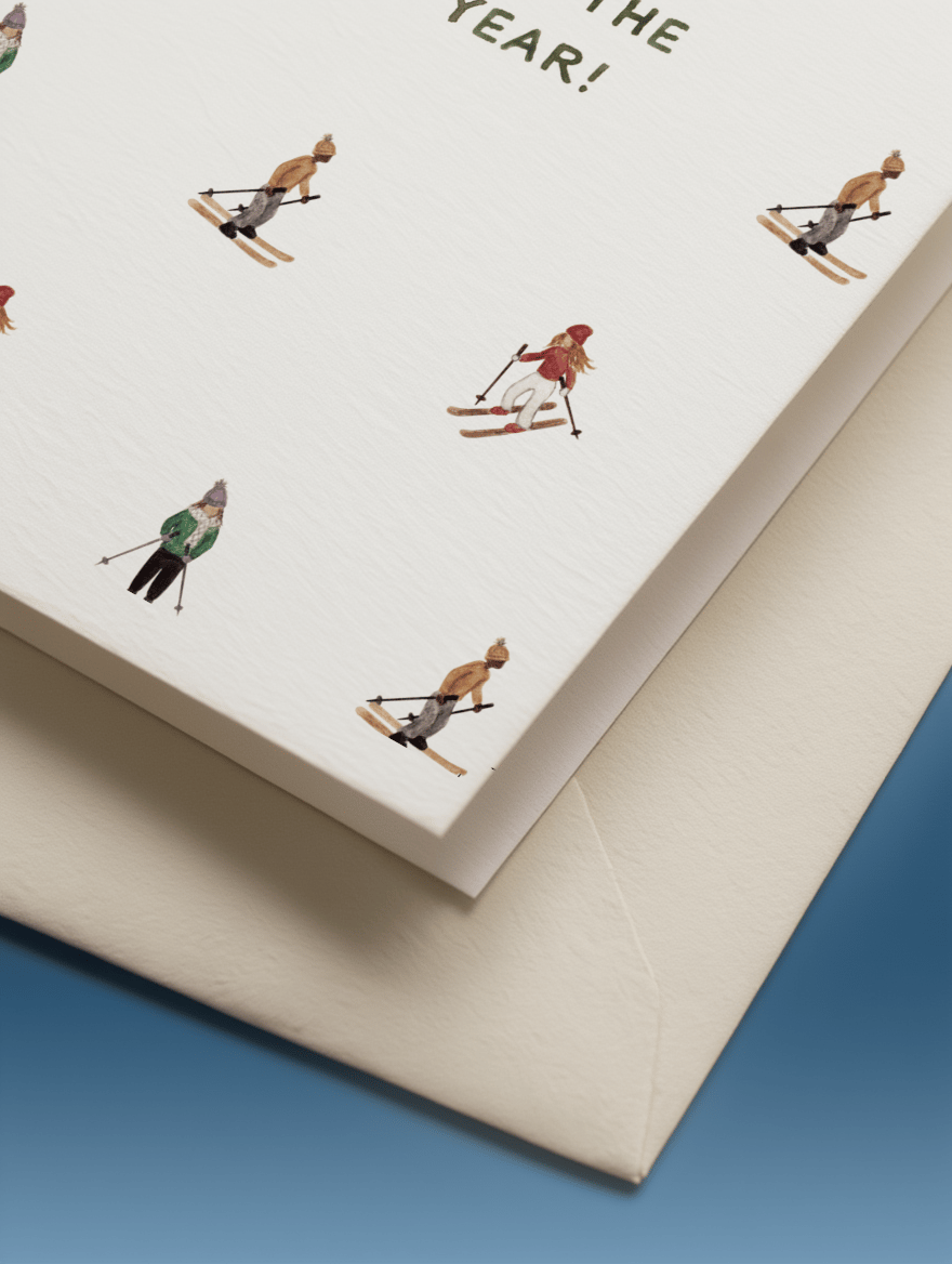 Ski Ya in the New Year Card mockup 3