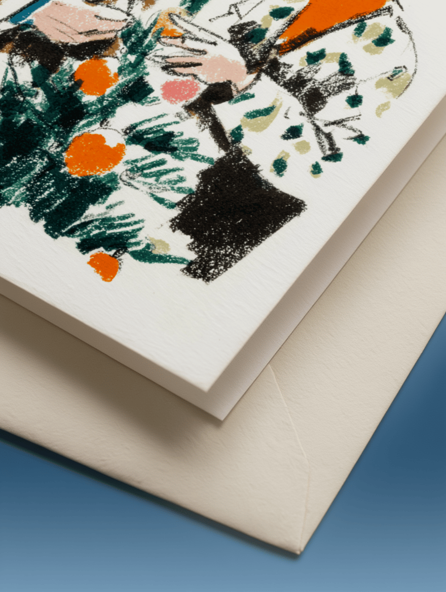 Cozy Holiday Moments Card mockup 3