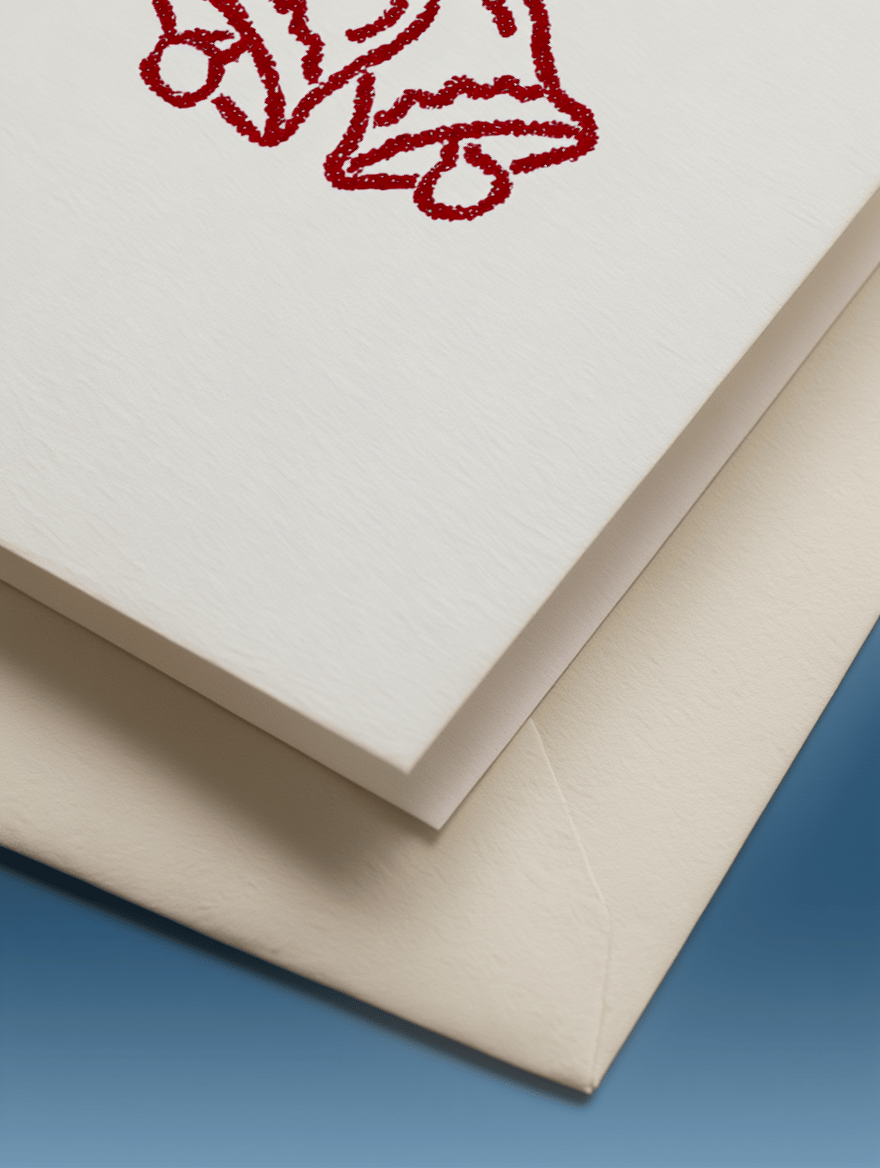 Festive Holiday Bells Card mockup 3