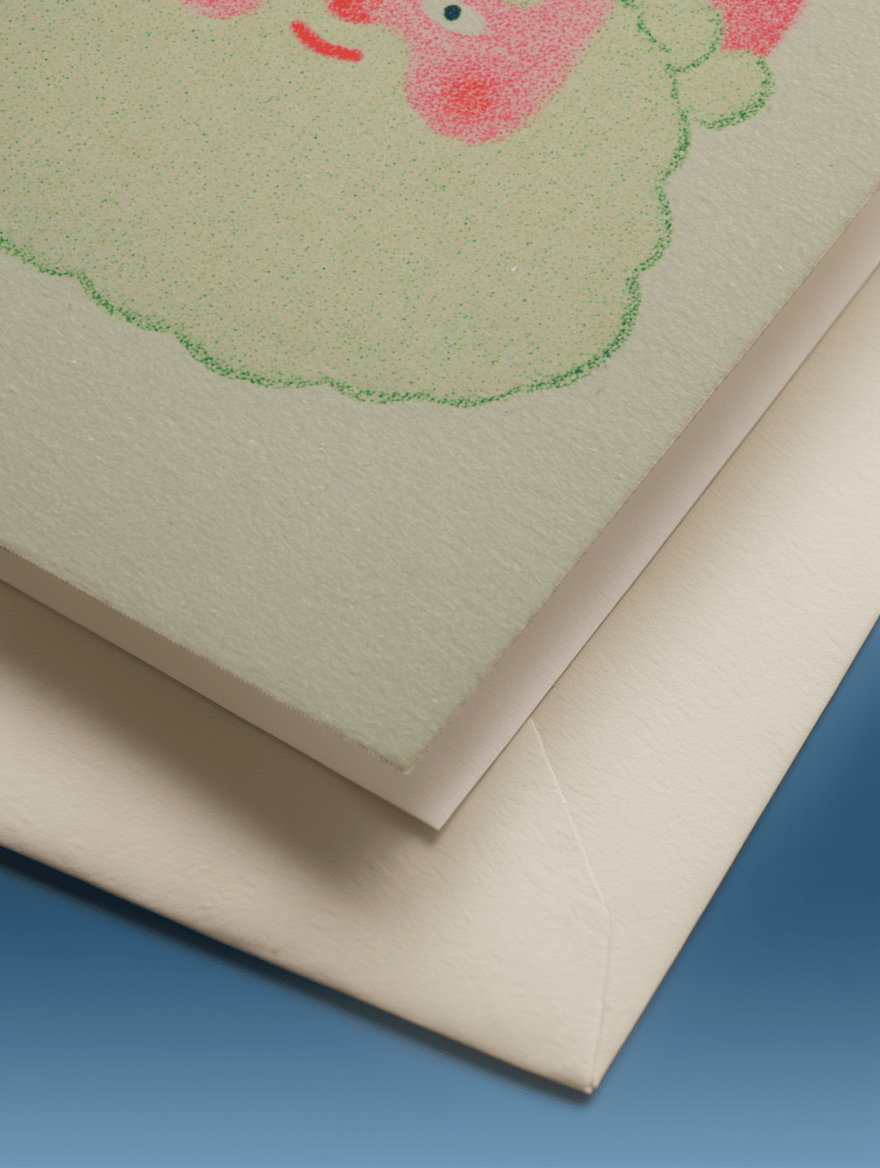 Jolly Santa Holiday Card mockup 3