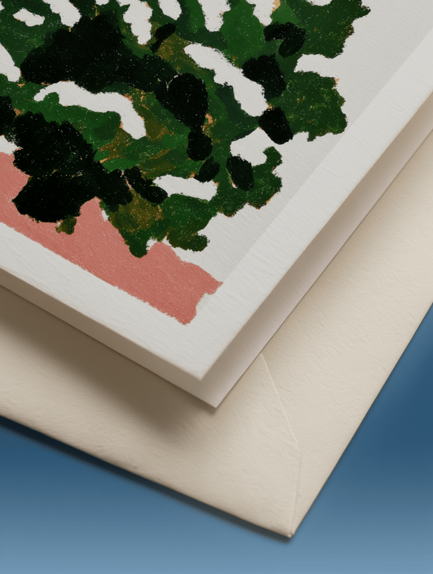 Winter Wonderland Tree Card mockup 2