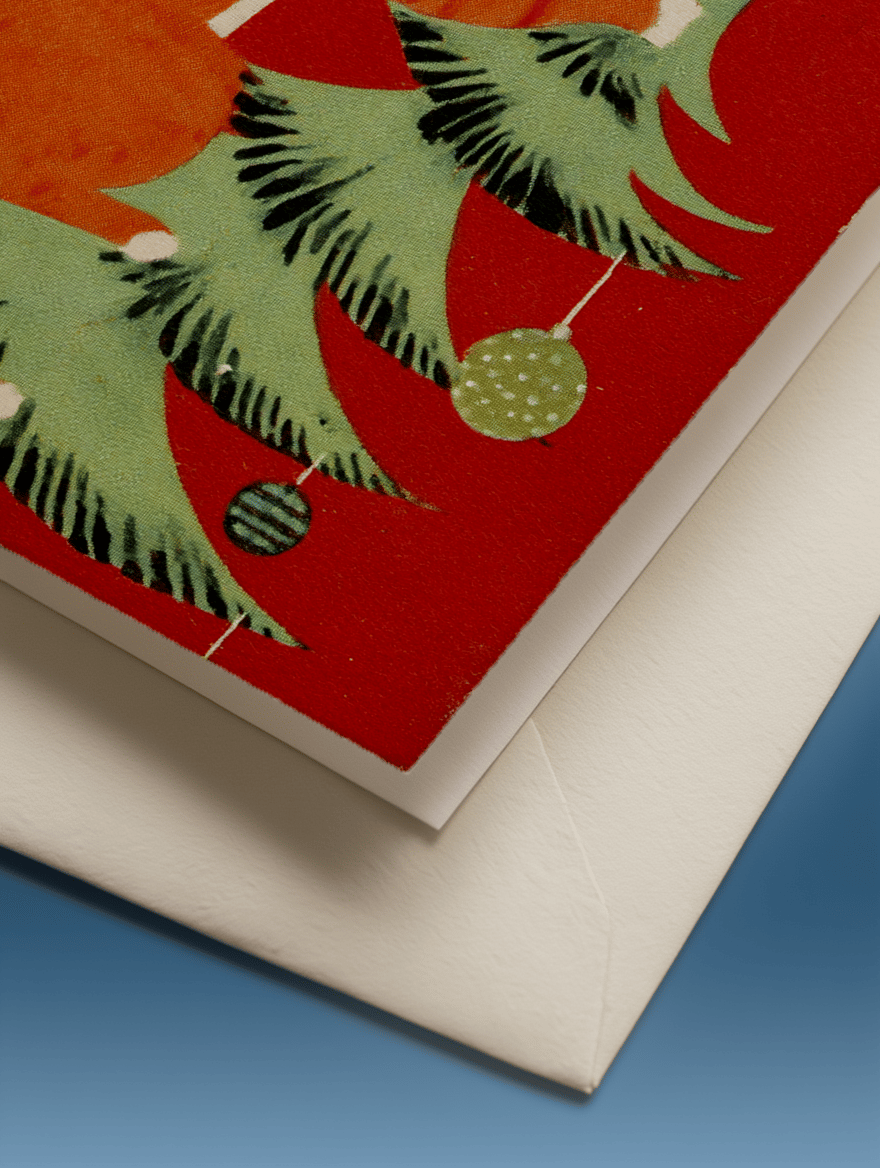 Merry Catmas Holiday Card mockup 3