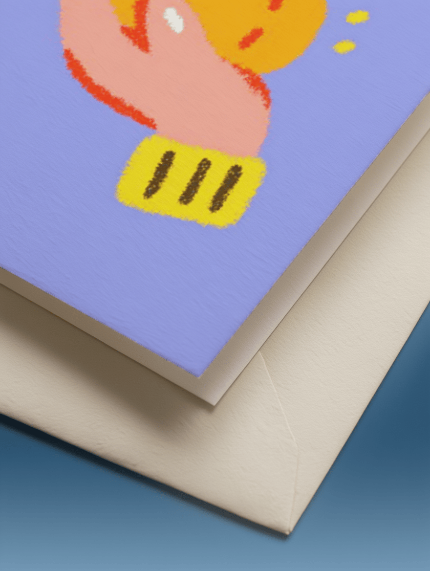 Whimsical Pumpkin Surprise Card mockup 3