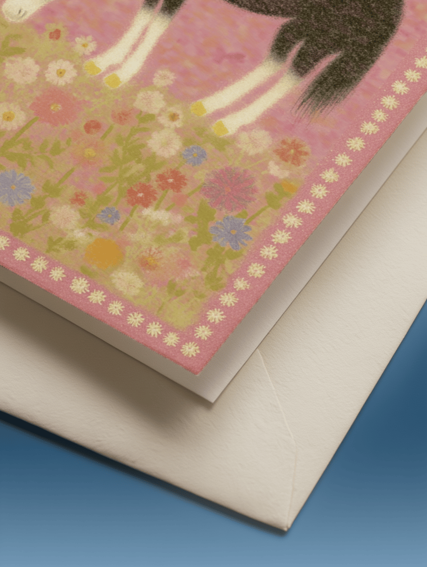 Pastel Horse Floral Serenity mockup 3