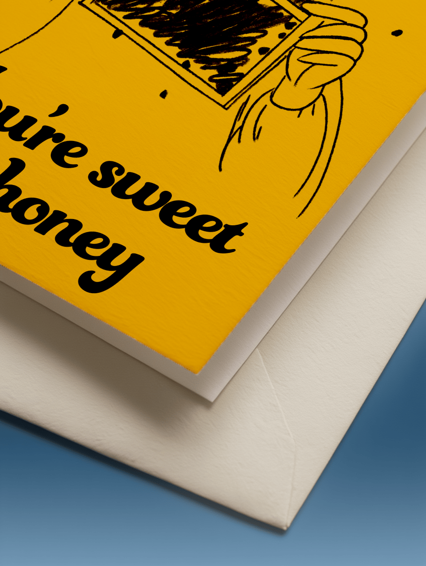 Sweet as Honey Card mockup 3