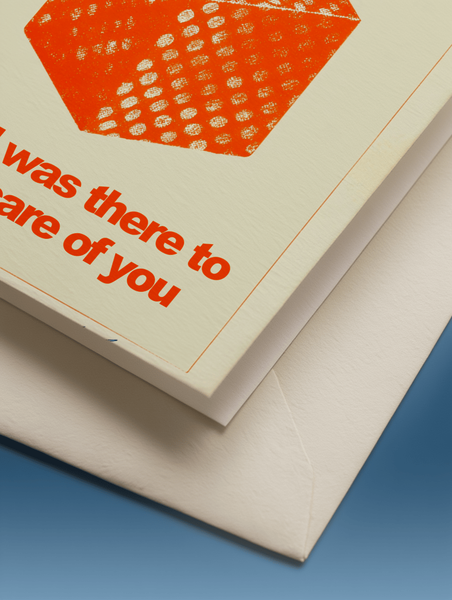 Miss You Comfort Card mockup 3