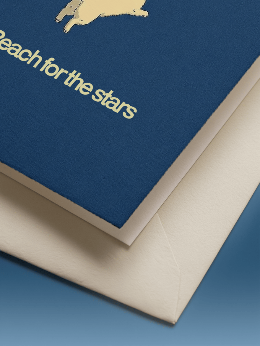 Reach for the Stars Card mockup 3