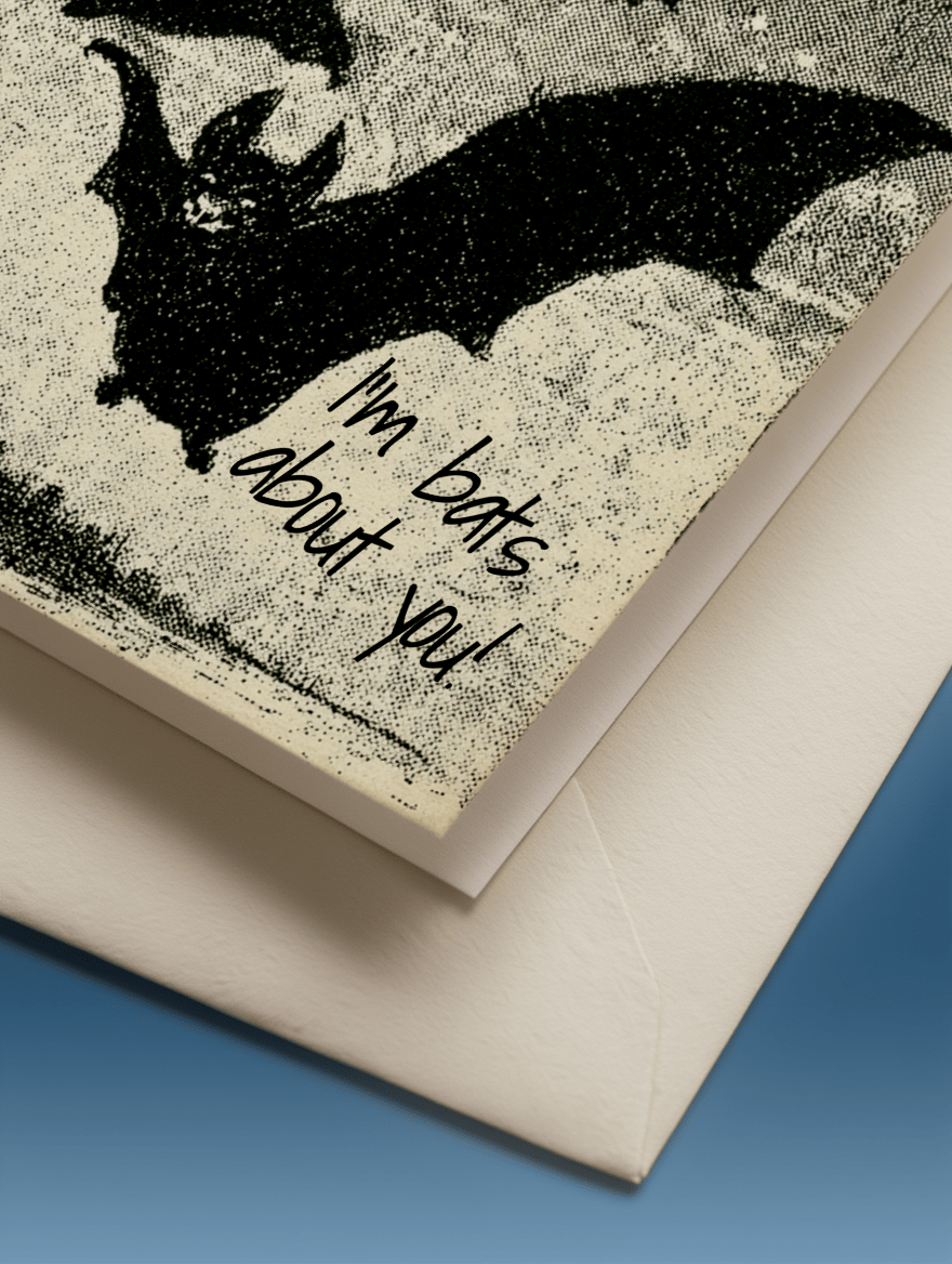 I'm Bats About You Card mockup 3