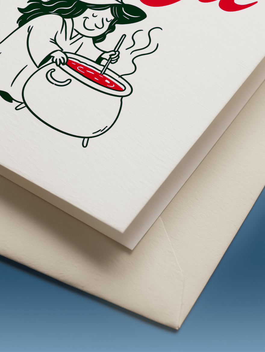 Magical Friendship Greeting Card mockup 3