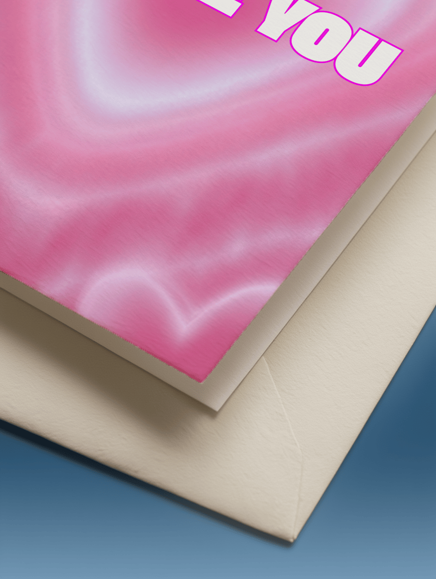 Heartfelt Love Card mockup 3