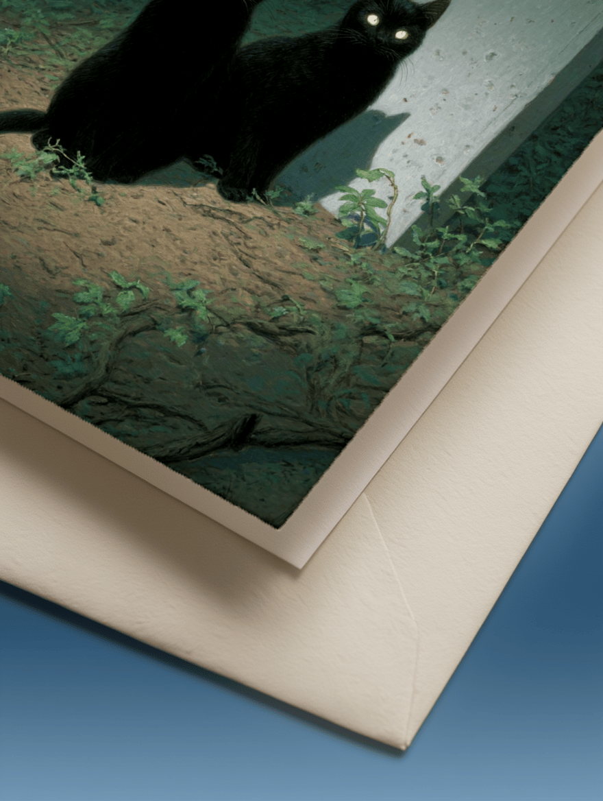 Spooky Black Cat Companions mockup 3