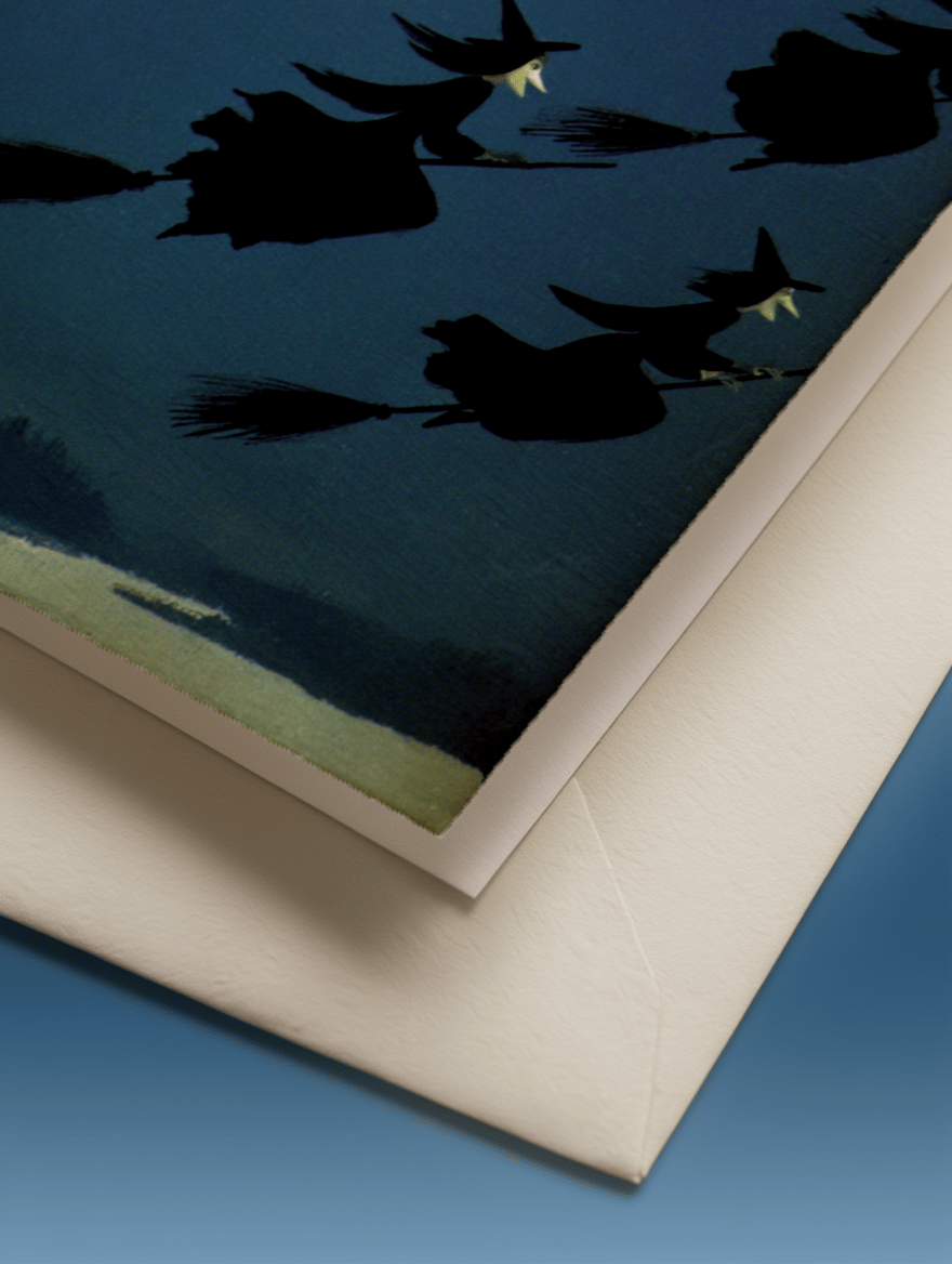 Witching You Were Here Card mockup 3