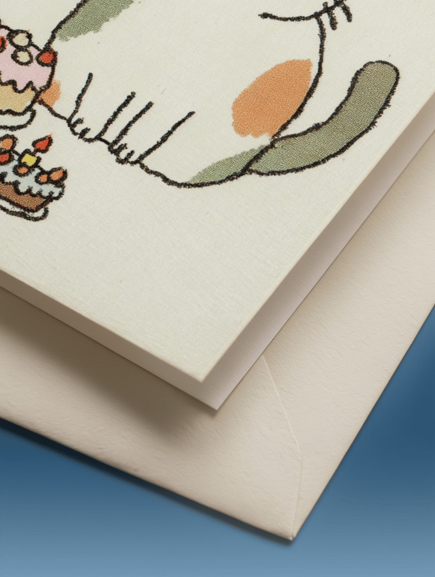 Party Cat Celebration Card mockup 3