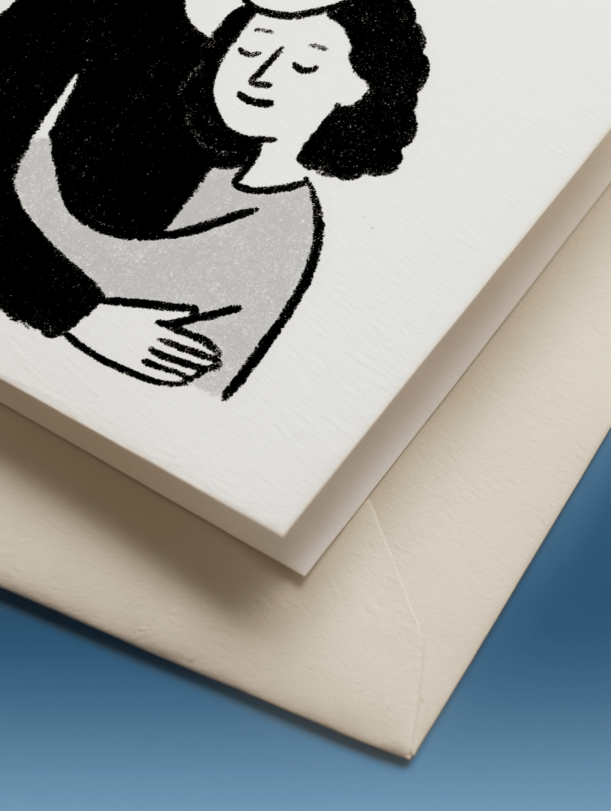 Wish I Could Hug You Right Now Card mockup 3