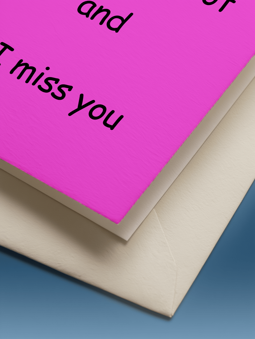 Hot & Missed You Card mockup 3