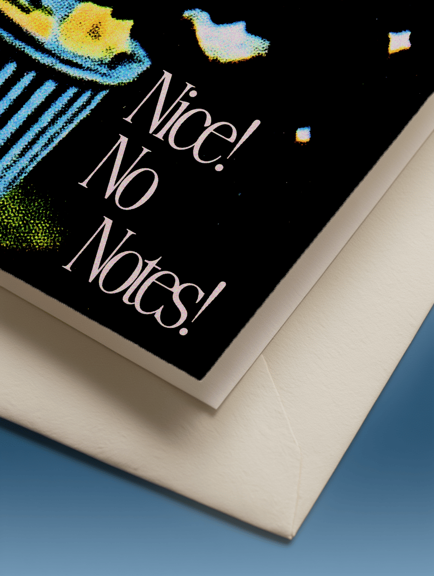 Nice No Notes Card mockup 3