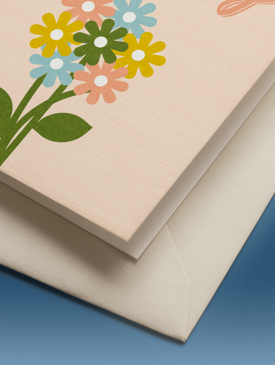 Simple Floral I'm Sorry Card mockup 2