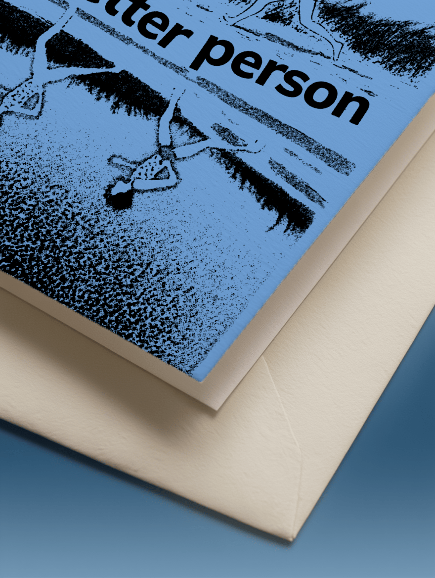You Make Me a Better Person Card mockup 3