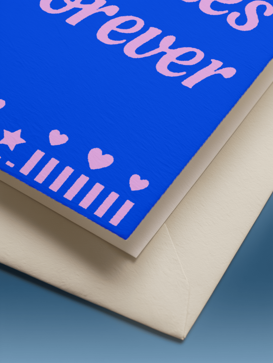 Besties Forever Card mockup 3