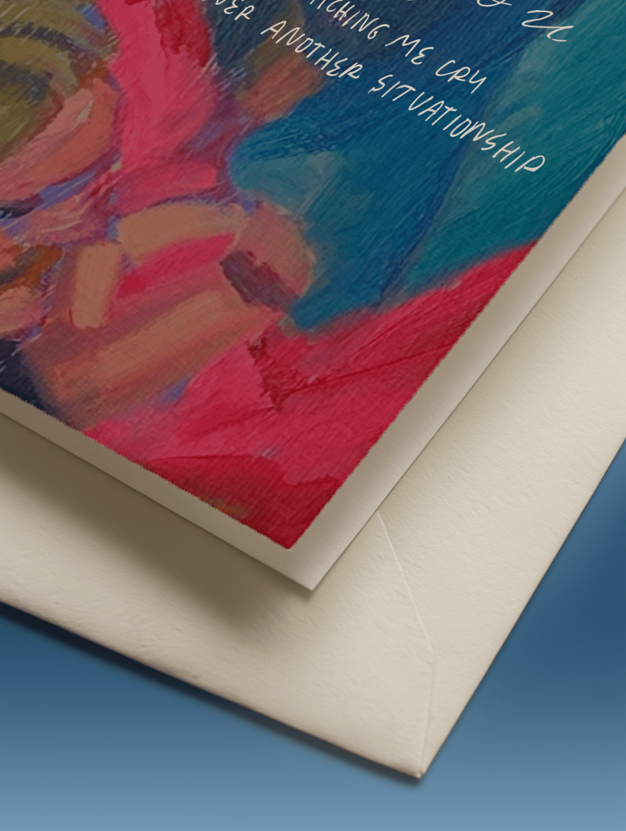 Thank You for Watching Me Cry Card mockup 3