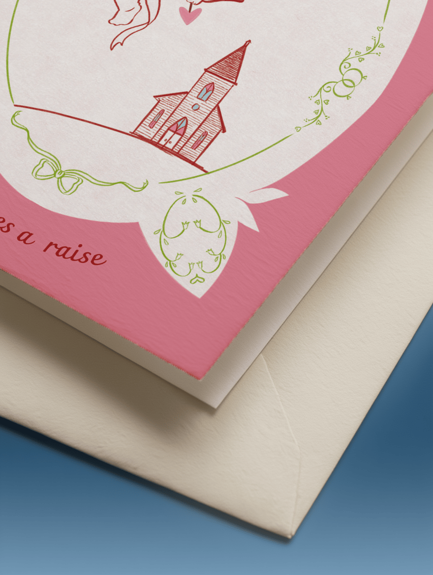 Y’all’s Cupid Deserves a Raise Card mockup 3