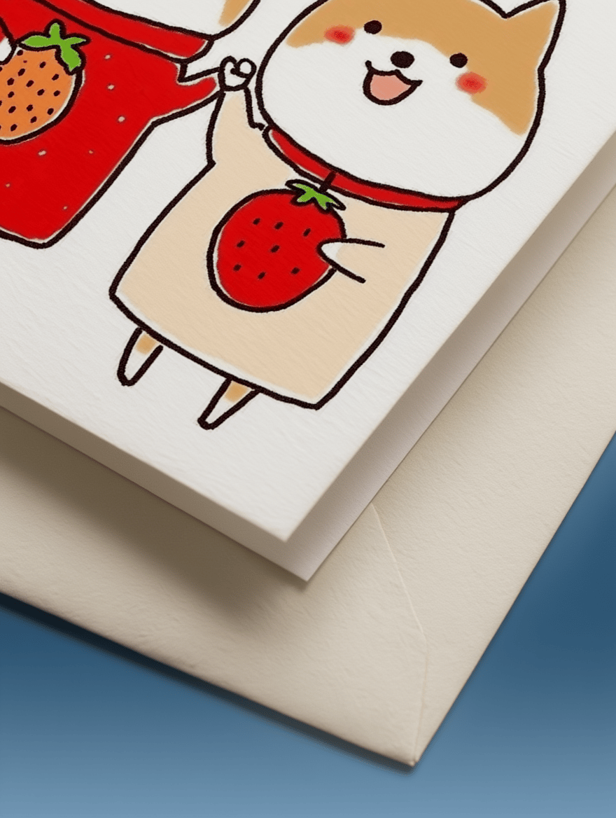 I Love You Berry Much Card mockup 2