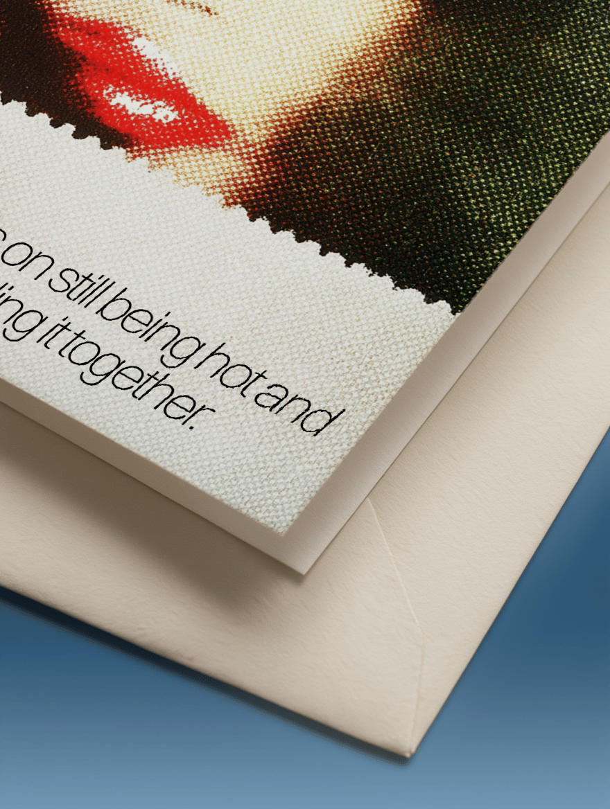 Still Hot Barely Holding It Together Card mockup 3