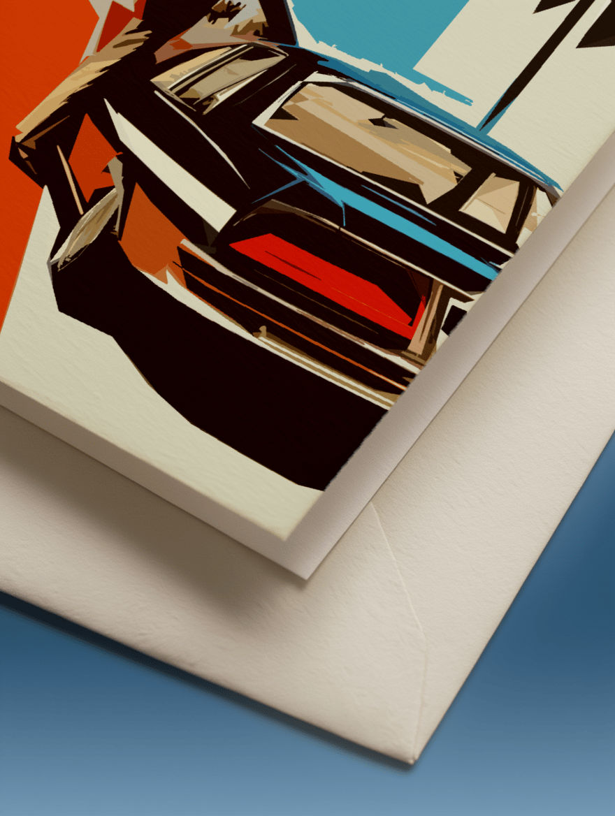Best Unpaid Uber Driver Dad Card mockup 3