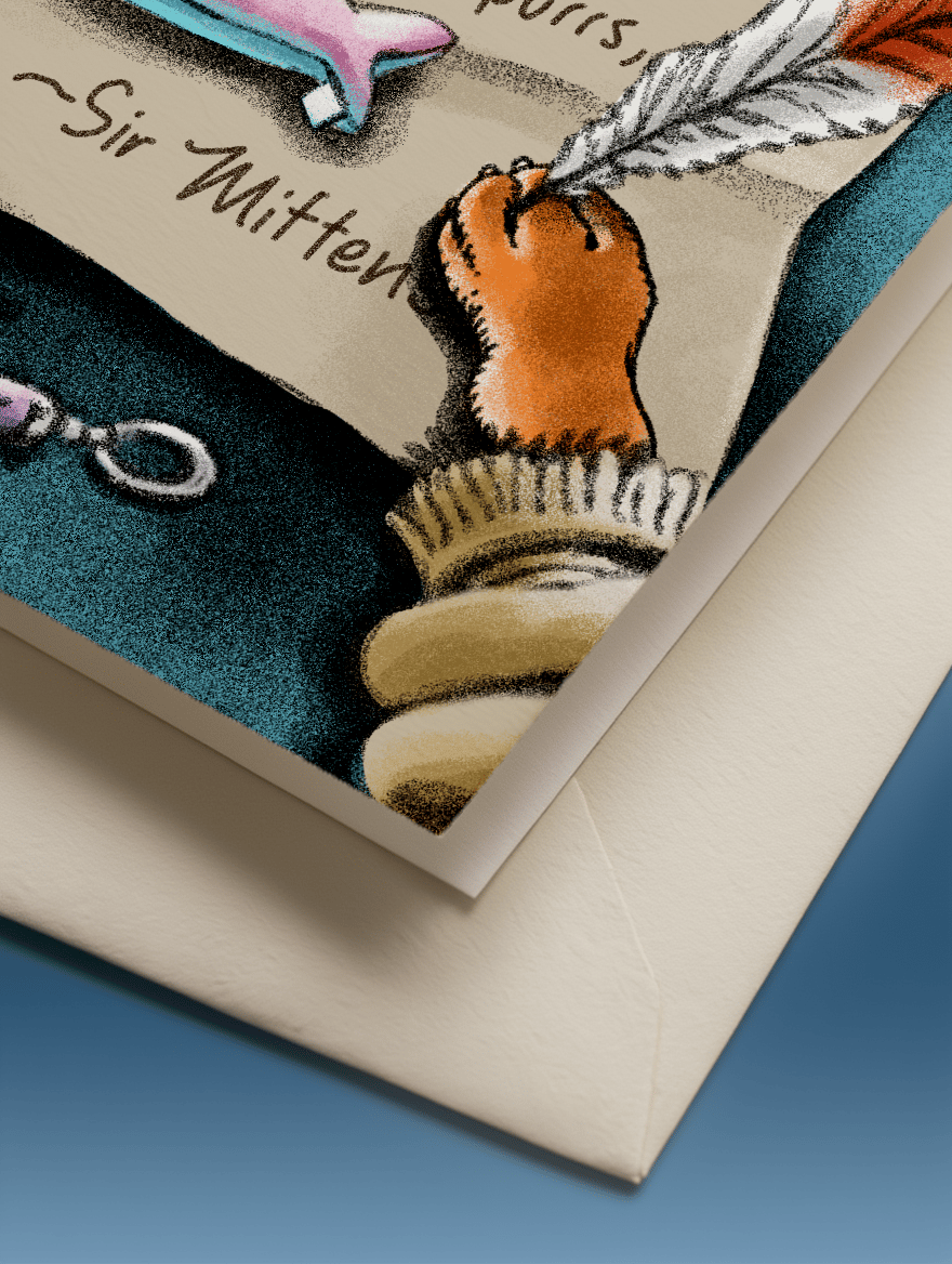 Most Beloved Daddy Cat Card mockup 3