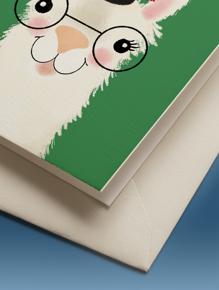 Llamazing Graduation Card mockup 3