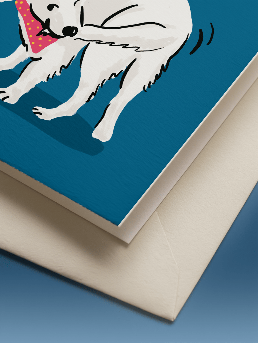 You Did It Dog Card mockup 3