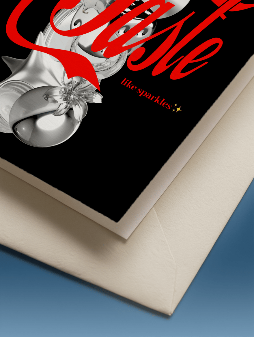U Taste Like Sparkles Valentine Card mockup 3