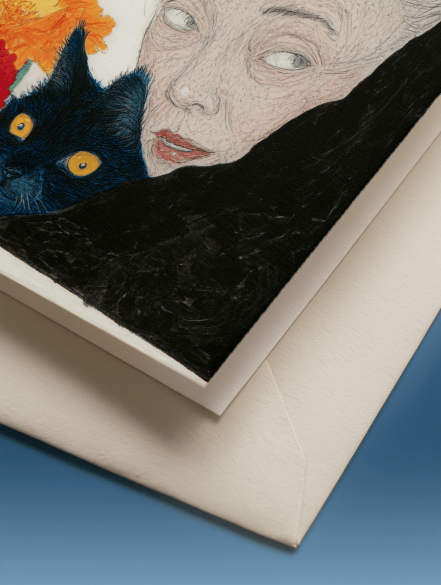 Mother’s Day Cat Gaze Card mockup 3