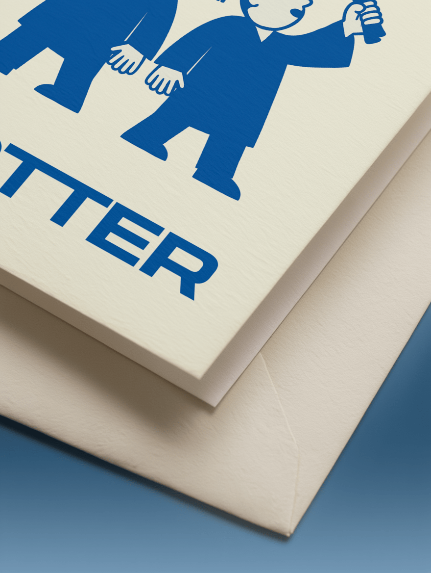 One Degree Hotter Graduation Card mockup 3
