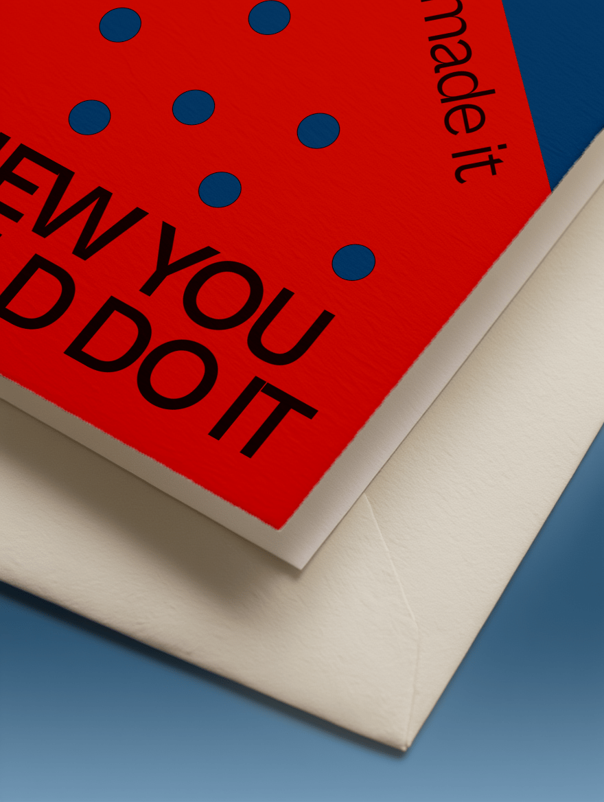 You Made It! Knew You Could mockup 3
