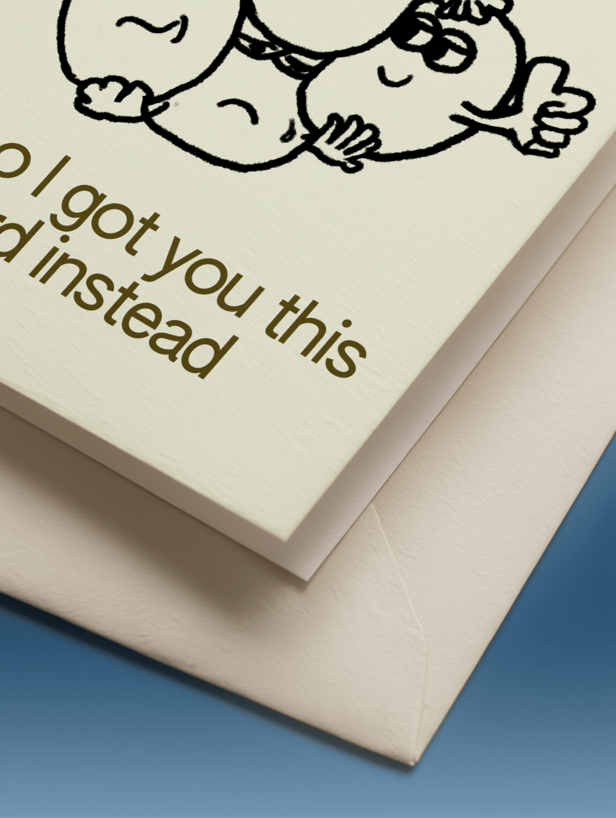 I Can't Afford Eggs Card mockup 3