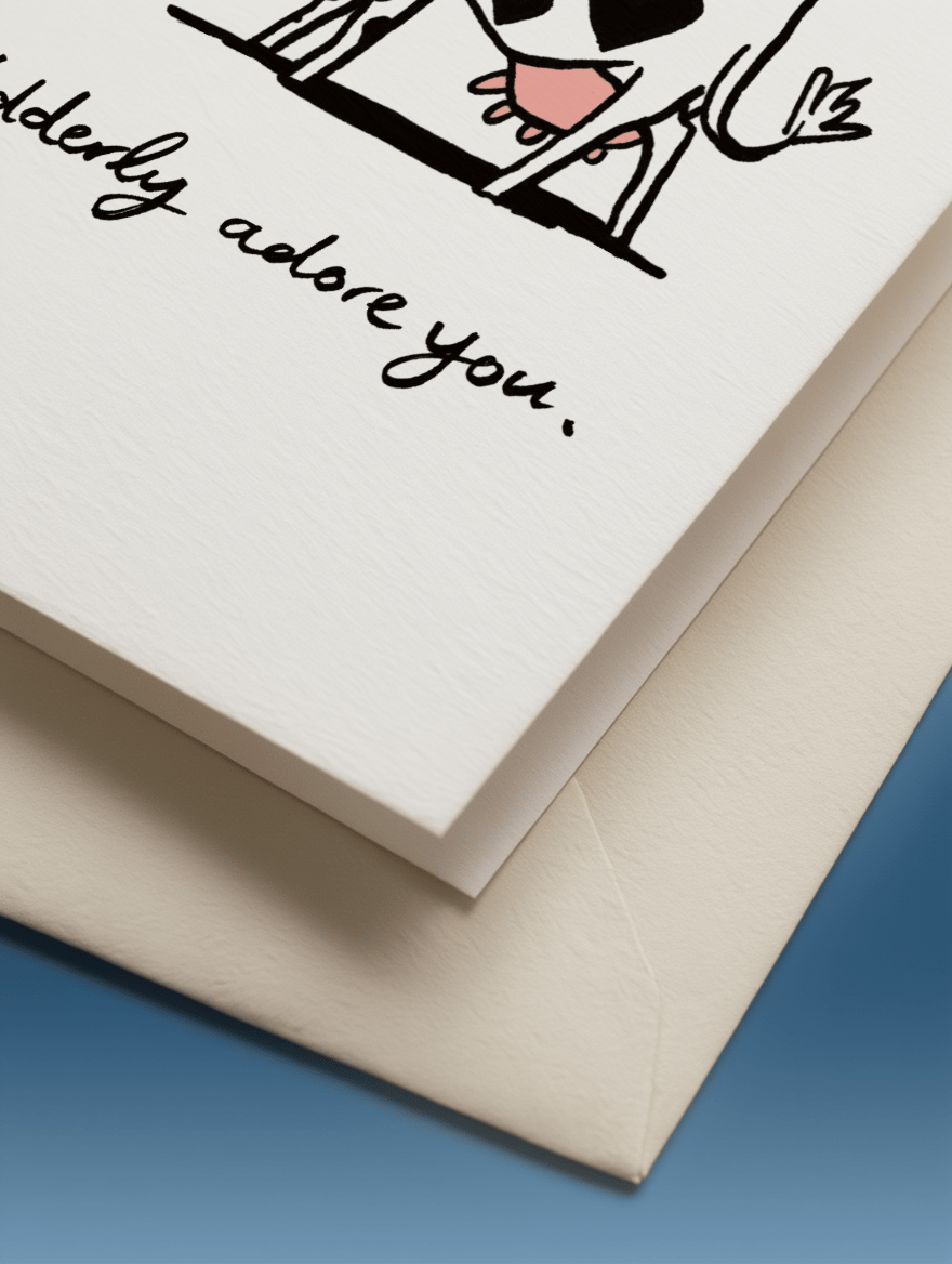 Udderly Adore You Card mockup 3